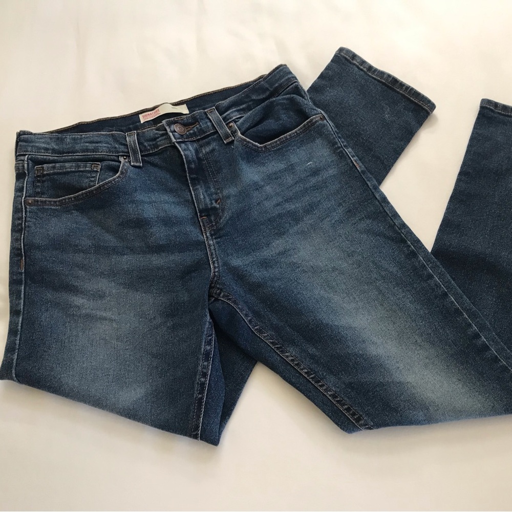 Levi Strauss Taper Adjustable Waistband Denim Jeans Size16 New without Tags